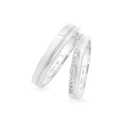 Nhẫn cưới 14K DOJI AWMG011577F2KK1 - AWFG011577F2ML1