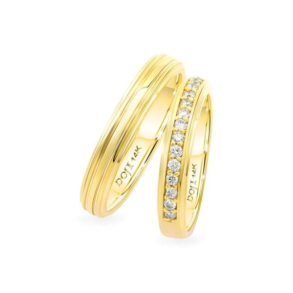 Nhẫn cưới 14K DOJI AWMG011586F1ML1 - AWFG011586F1ML1