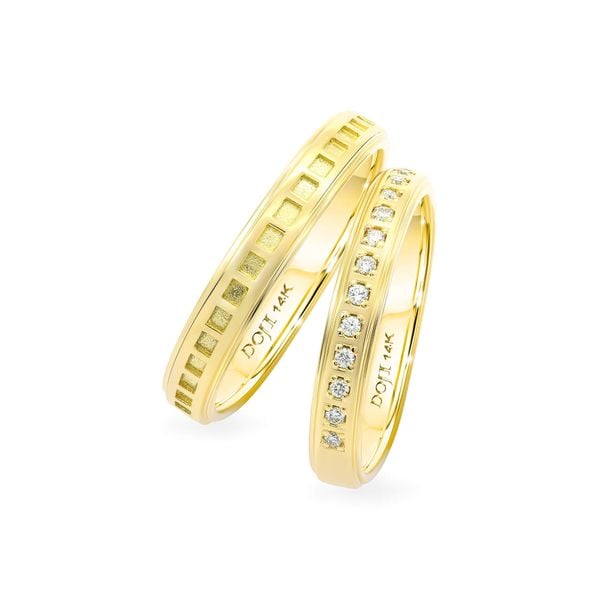 Nhẫn cưới 14K DOJI AWMG011590F1ML1 - AWFG011590F1ML1