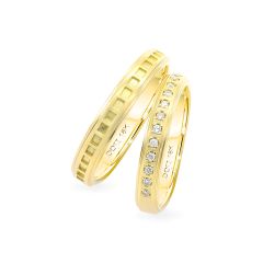 Nhẫn cưới 14K DOJI AWMG011590F1KK1 - AWFG011590F1ML1