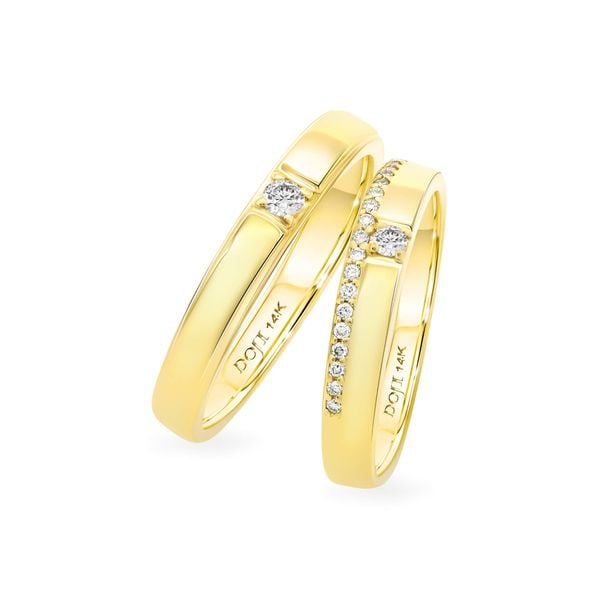Nhẫn cưới 14K DOJI AWMG011620F1ML1 - AWFG011620F1ML1