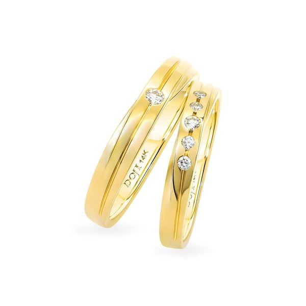 Nhẫn cưới 14K DOJI AWMG011659F1ML1 - AWFG011659F1ML1