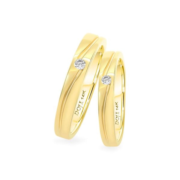 Nhẫn cưới 14K DOJI AWMG011664F1ML1 - AWFG011664F1ML1