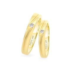 Nhẫn cưới 14K DOJI AWMG011664F1ML1 - AWFG011664F1ML1
