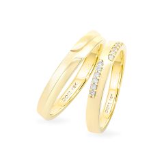 Nhẫn cưới 14K DOJI AWMG011672F1KK1 - AWFG011672F1ML1