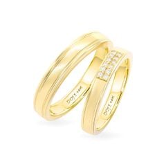 Nhẫn cưới 14K DOJI AWMG111680F1KK1 - AWFG111680F1ML1