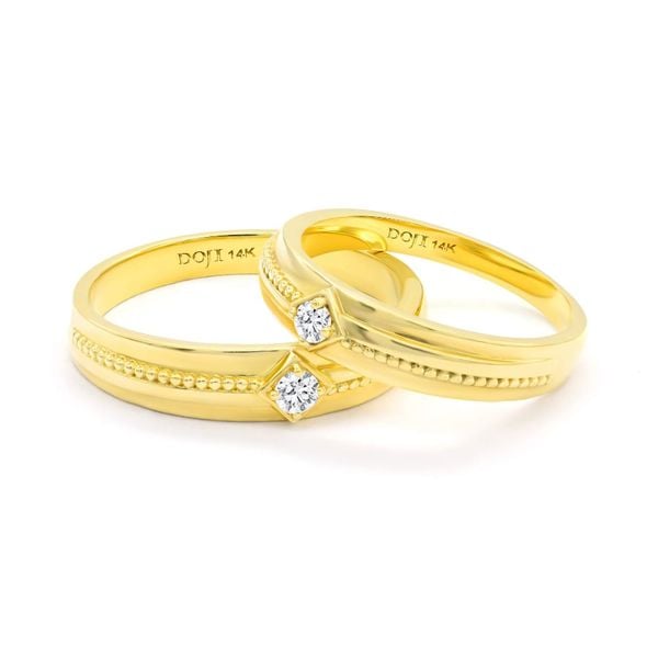 Nhẫn cưới 14K DOJI AWMG111712F1ML1 - AWFG111712F1ML1