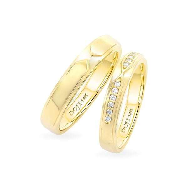 Nhẫn cưới 14K DOJI AWMG111746F1KK1 - AWFG111746F1ML1