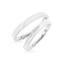 Nhẫn cưới 14K DOJI AWMG111841F2KK1 - AWFG111841F2ML1