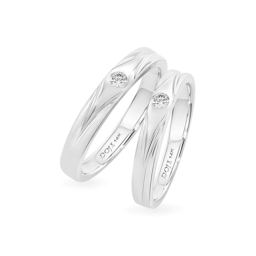 Nhẫn cưới 14K DOJI AWMG110016F2ML1 - AWFG110016F2ML1 