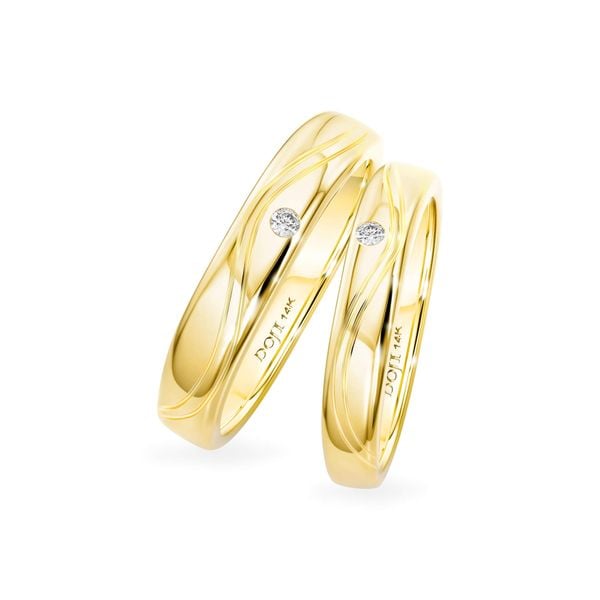 Nhẫn cưới 14K DOJI AWMG110254F1ML1 - AWFG110254F1ML1
