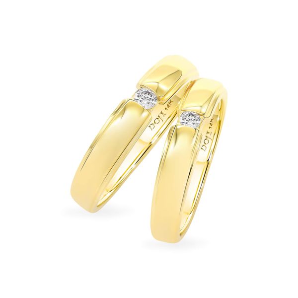 Nhẫn cưới 14K DOJI AWMG110766F1ML1 - AWFG110766F1ML1