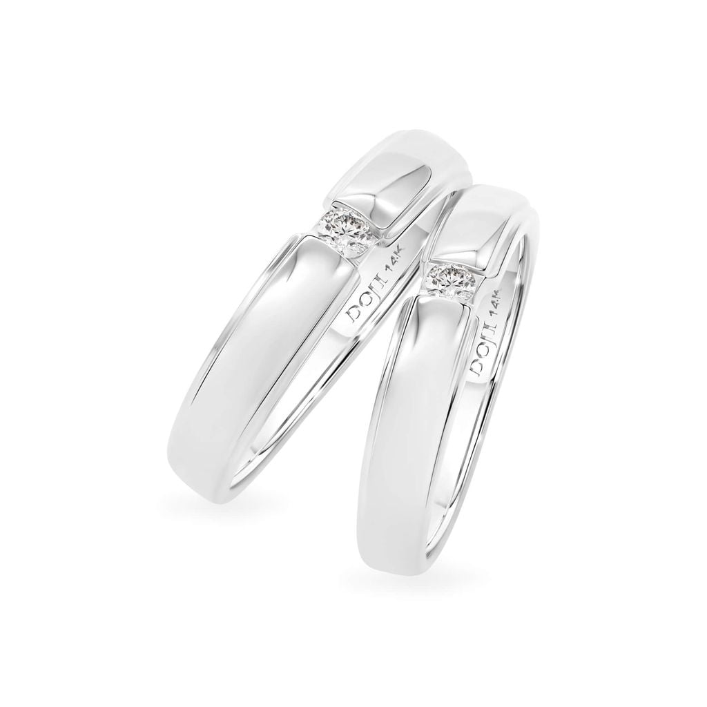 Nhẫn cưới 14K DOJI AWMG110766F2ML1 - AWFG110766F2ML1 