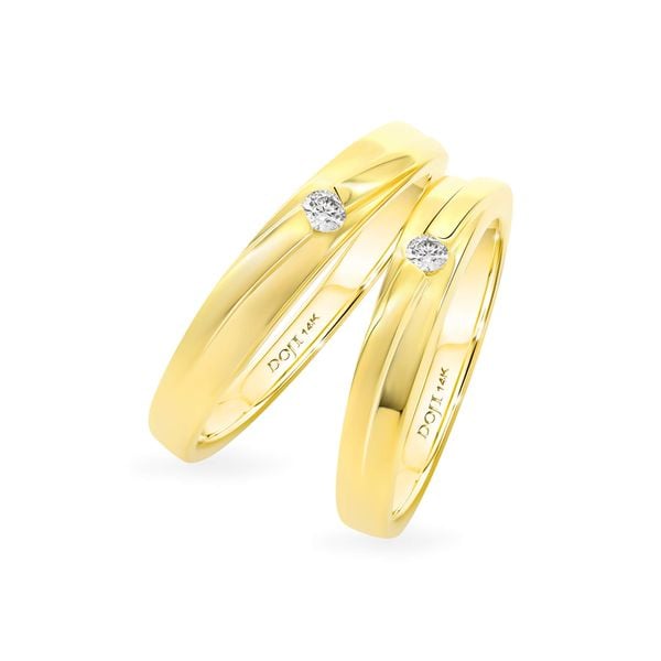 Nhẫn cưới 14K DOJI AWMG110885F1ML1 - AWFG110885F1ML1