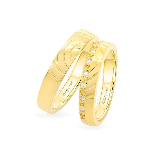 Nhẫn cưới 14K DOJI AWMG111234F1ML1 - AWFG111234F1ML1