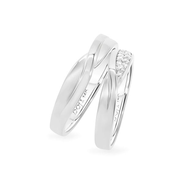Nhẫn cưới 14K DOJI AWMG111267F2KK1 - AWFG111267F2ML1