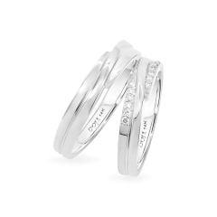 Nhẫn cưới 14K DOJI AWMG111275F2KK1 - AWFG111275F2ML1