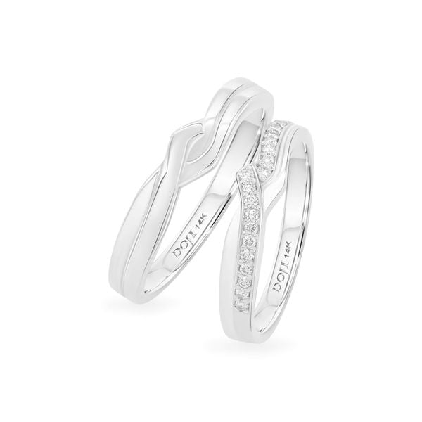 Nhẫn cưới 14K DOJI AWMG111281F2KK1 - AWFG111281F2ML1