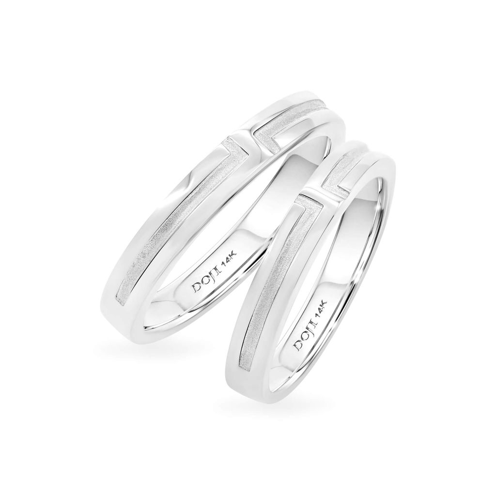 Nhẫn cưới 14K DOJI AWMG111386F2KK1 - AWFG111386F2KK1 