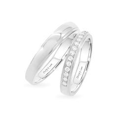 Nhẫn cưới 14K DOJI AWMG111409F2KK1 - AWFG111409F2ML1