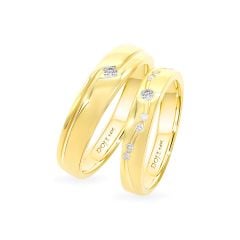 Nhẫn cưới 14K DOJI AWMG111471F1ML1 - AWFG111471F1ML1