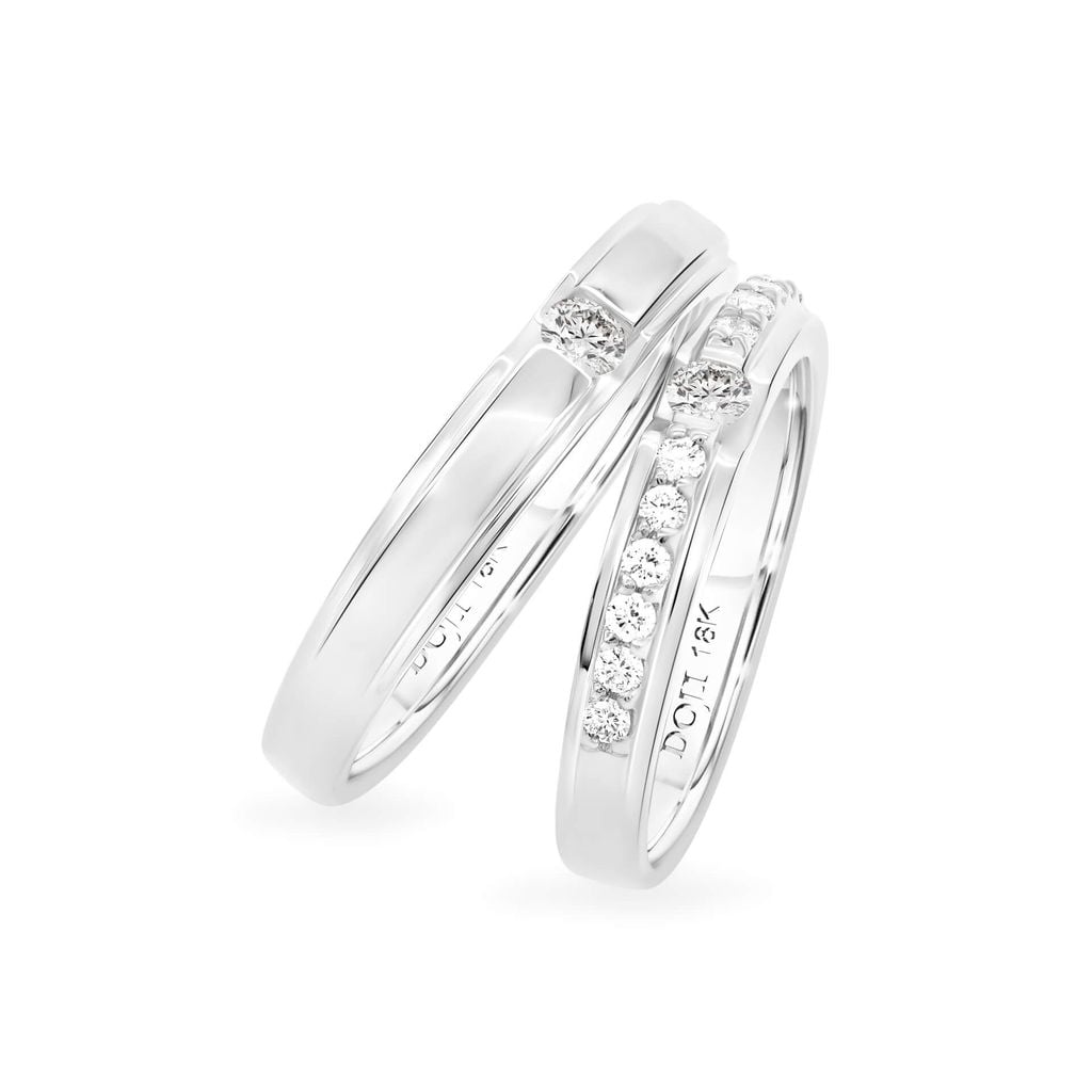 Nhẫn cưới 14K DOJI AWMG111483F2ML1 - AWFG111483F2ML1 