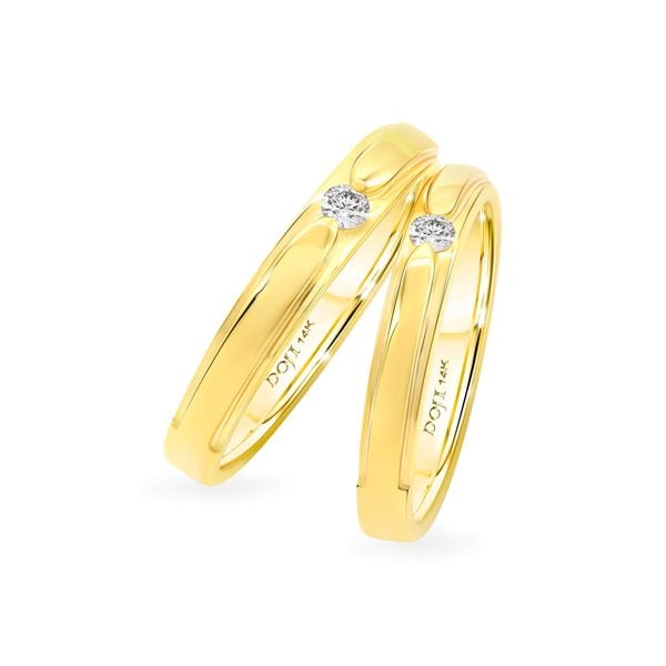 Nhẫn cưới 14K DOJI AWMG111488F1ML1 - AWFG111488F1ML1