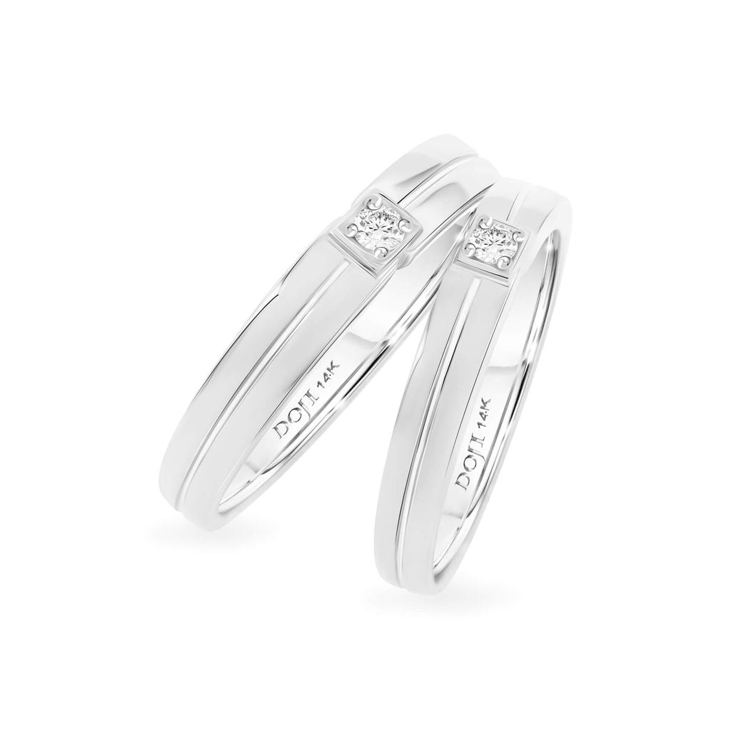 Nhẫn cưới 14K DOJI AWMG111503F2ML1 - AWFG111503F2ML1 
