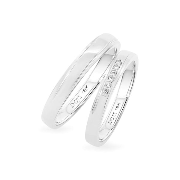 Nhẫn cưới 14K DOJI AWMG111640F2KK1 - AWFG111640F2ML1