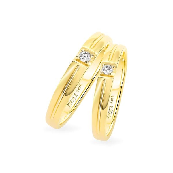 Nhẫn cưới 14K DOJI AWMG111644F1ML1 - AWFG111644F1ML1