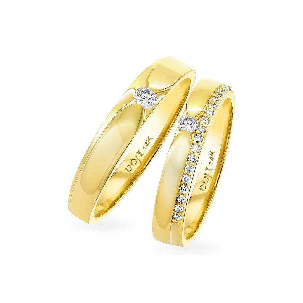 Nhẫn cưới 14K DOJI AWMG111660F1ML1 - AWFG111660F1ML1 