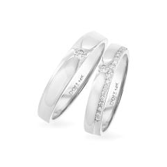Nhẫn cưới 14K DOJI AWMG111660F2ML1 - AWFG111660F2ML1
