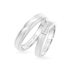 Nhẫn cưới 14K DOJI AWMG111680F2KK1 - AWFG111680F2ML1