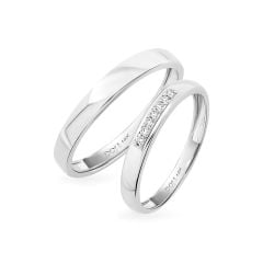 Nhẫn cưới 14K DOJI AWMG111849F2KK1 - AWFG111849F2ML1