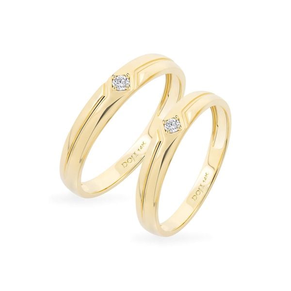 Nhẫn cưới 14K DOJI AWMG111853F1ML1 - AWFG111853F1ML1