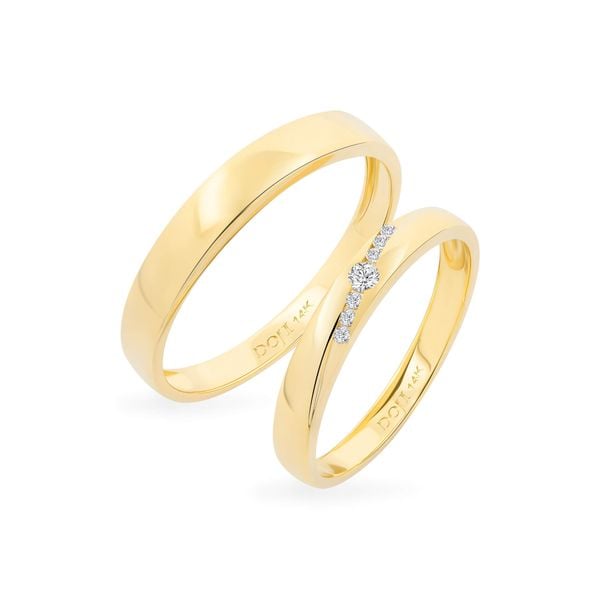 Nhẫn cưới 14K DOJI AWMG111855F1KK1 - AWFG111855F1ML1