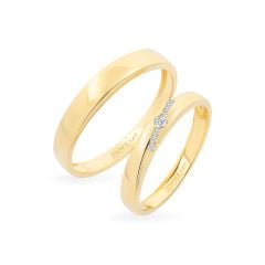 Nhẫn cưới 14K DOJI AWMG111855F1KK1 - AWFG111855F1ML1