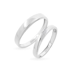 Nhẫn cưới 14K DOJI AWMG111855F2KK1 - AWFG111855F2ML1