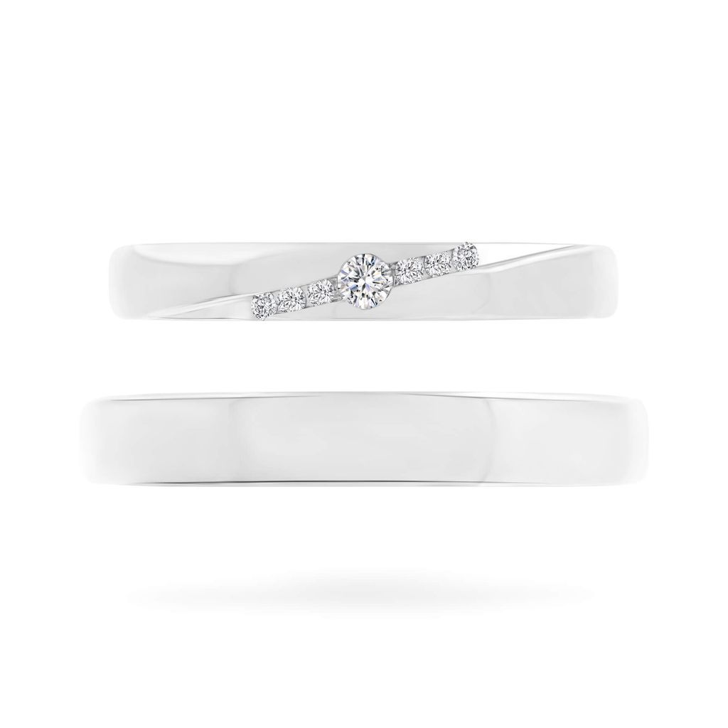 Nhẫn cưới 14K DOJI AWMG111855F2KK1 - AWFG111855F2ML1 