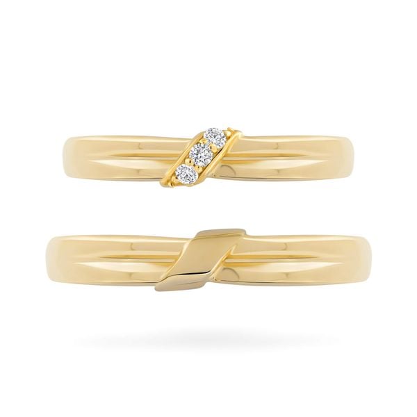 Nhẫn cưới 14K DOJI AWMG111856F1KK1 - AWFG111856F1ML1