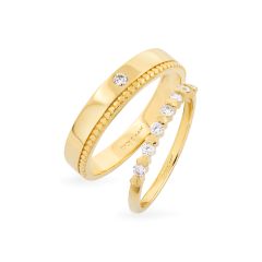 Nhẫn cưới 14K DOJI AWMG111857F1ML1 - AWFG111857F1ML1