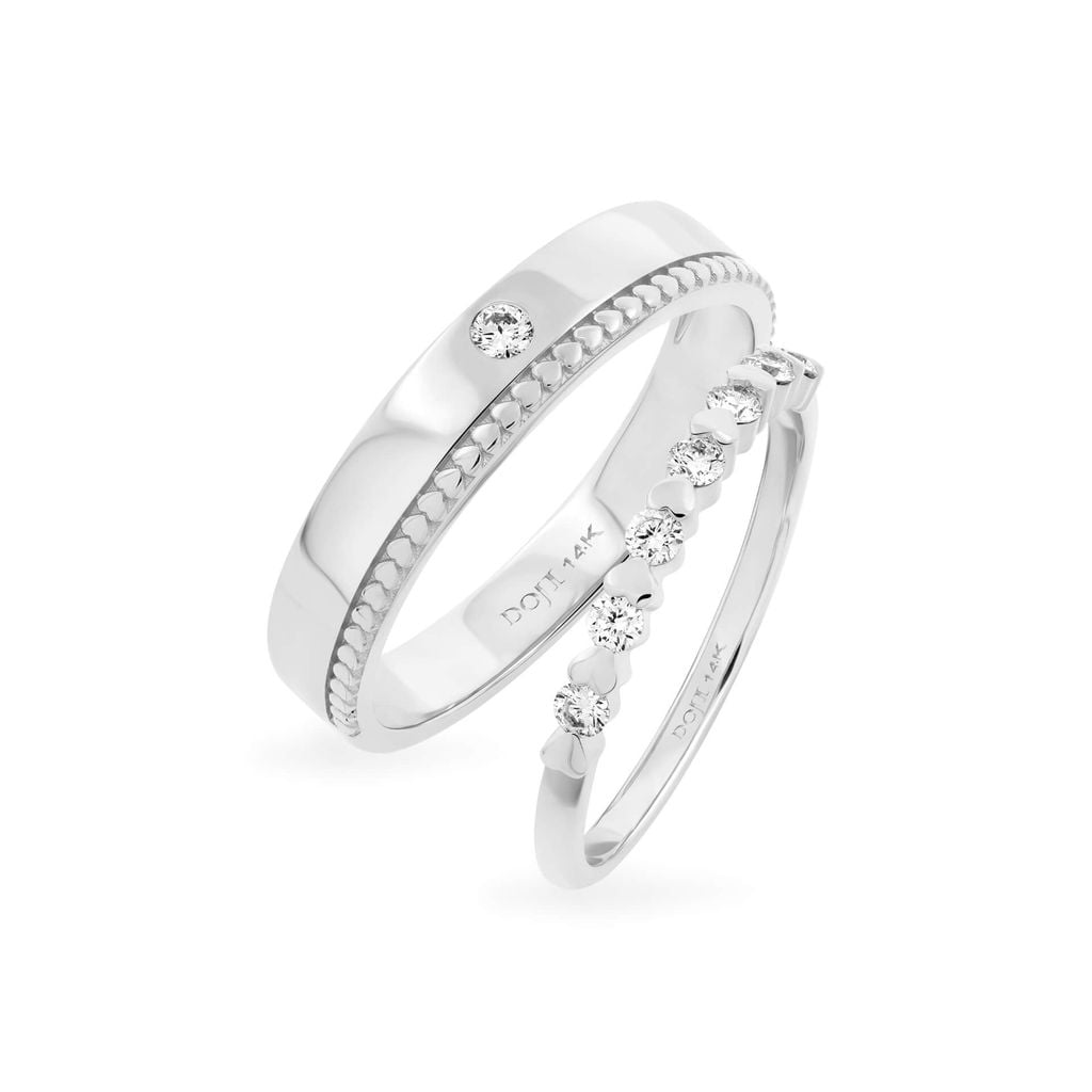 Nhẫn cưới 14K DOJI AWMG111857F2ML1 - AWFG111857F2ML1 