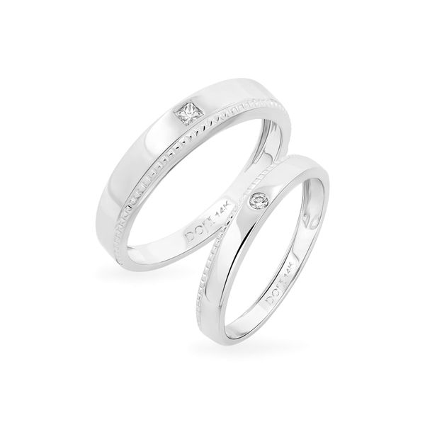 Nhẫn cưới 14K DOJI AWMG111858F2ML1 - AWFG111858F2ML1