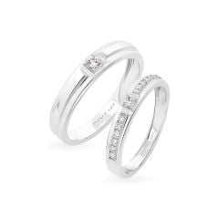 Nhẫn cưới 14K DOJI AWMG111859F2ML1 - AWFG111859F2ML1