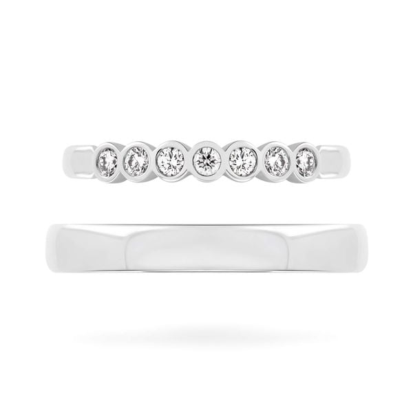 Nhẫn cưới 14K DOJI AWMG111860F2KK1 - AWFG111860F2ML1