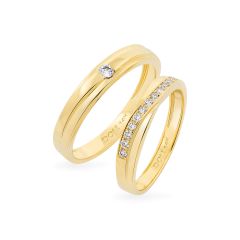 Nhẫn cưới 14K DOJI AWMG111861F1ML1 - AWFG111861F1ML1