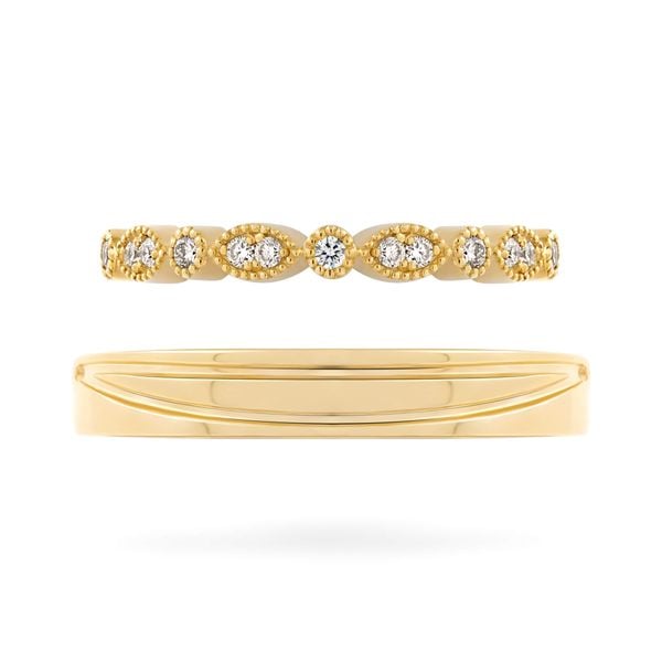 Nhẫn cưới 14K DOJI AWMG111862F1KK1 - AWFG111862F1ML1