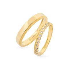 Nhẫn cưới 14K DOJI AWMG111863F1KK1 - AWFG111863F1ML1