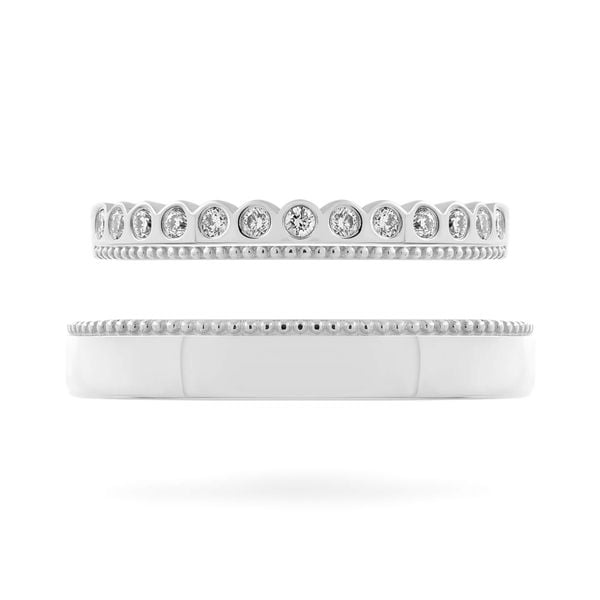 Nhẫn cưới 14K DOJI AWMG111863F2KK1 - AWFG111863F2ML1