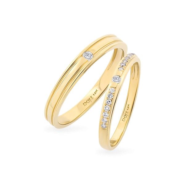 Nhẫn cưới 14K DOJI AWMG111864F1ML1 - AWFG111864F1ML1